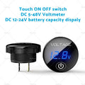 2X Volt Gauge for Universal Vehicles (12V-24V) LED DC