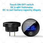 2X Volt Gauge for Universal Vehicles (12V-24V) LED DC