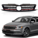 Honeycomb Grille for VW Jetta (2015–2017) - Black with Red Trim