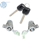 Set of 2 Door Lock Cylinders for Honda Civic (2003–2005) w/ 2 Keys