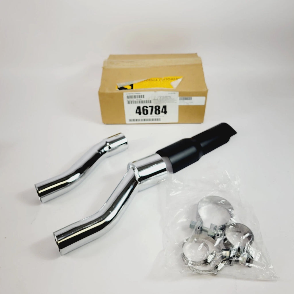 Muffler Adapter Kit for Harley Trike (2017–2024) 46784, Black