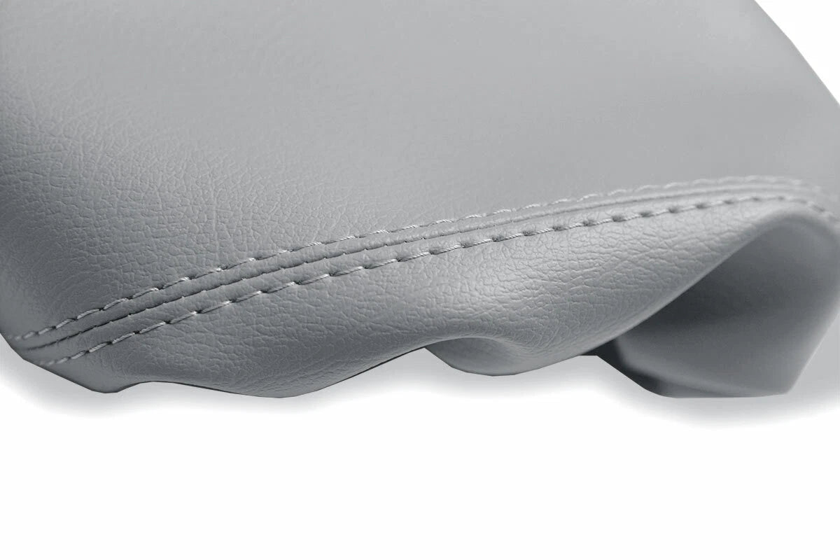 Leather Console Lid Pull Over Cover for Cadillac Escalade (2002–2006) Light Gray