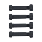 2 Packs Trailer Shackle Kit for Tandem Axle Trailers (Double Eye Spring)