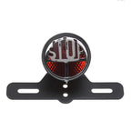 Vintage License Plate Mount Brake Light for Harley Bobber Chopper