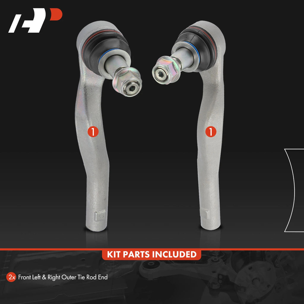 2X Front Outer Tie Rod Ends for Mercedes-Benz E-Class (2010-2016)