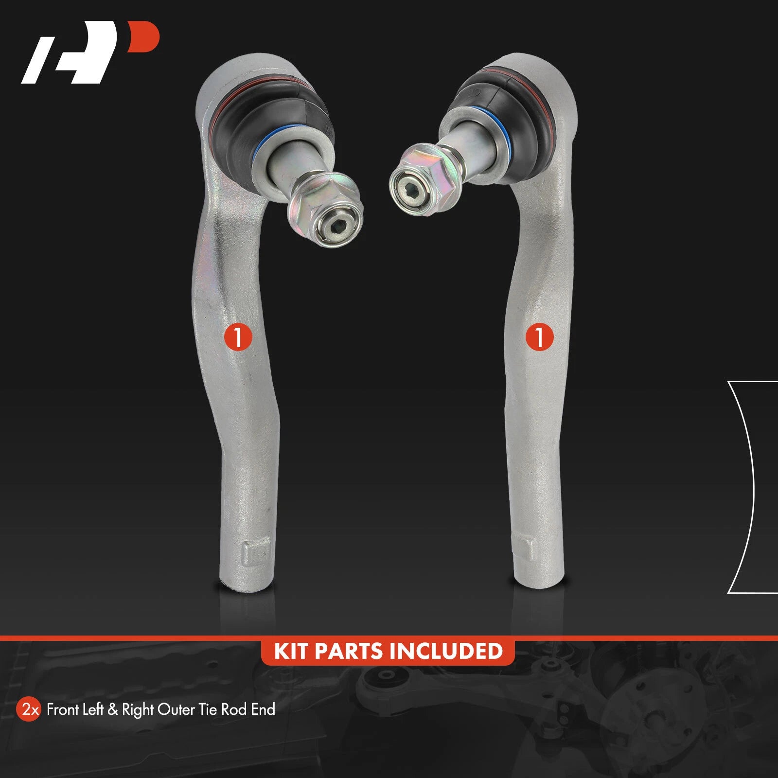 2X Front Outer Tie Rod Ends for Mercedes-Benz E-Class (2010-2016)