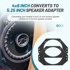 Set of 2 Front Dash Mount Speaker Brackets for Jeep Wrangler (1997–2006) 4"x6" to 5.25"