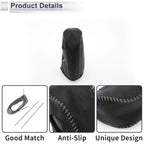1 Pc Gear Shift Knob Cover for Nissan Tiida (2004–2012) Pebbled Black Grey