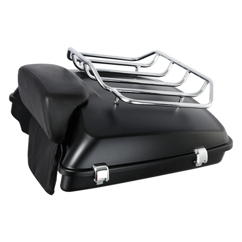 Matte Razor Trunk Backrest Mount Rack for Harley Street Road Glide (2014–2026)