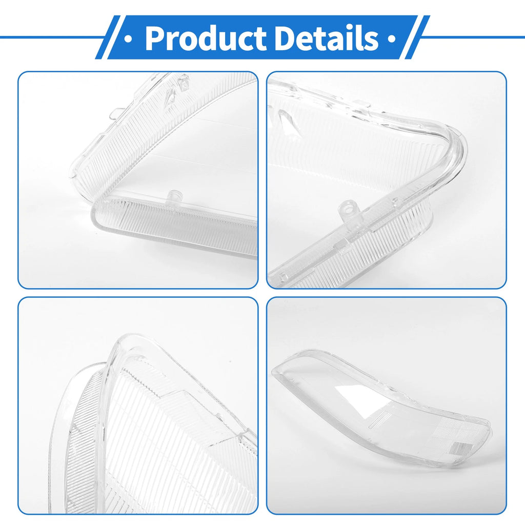 1 Pcs Headlight Lens Cover for Honda Accord (1998–2002) PC Clear