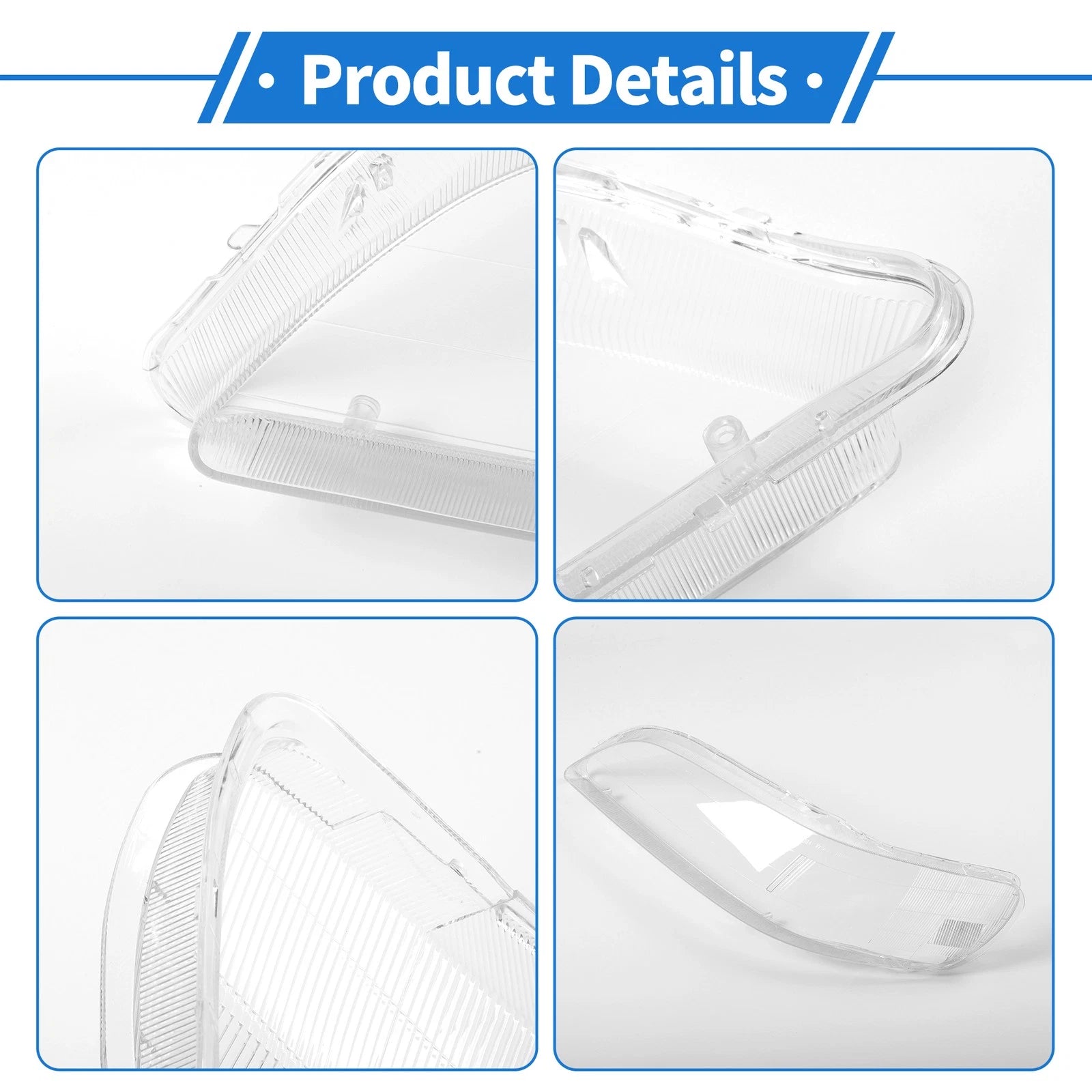 1 Pcs Headlight Lens Cover for Honda Accord (1998–2002) PC Clear