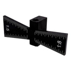 Compact dovetail measurement tool for woodworking applications