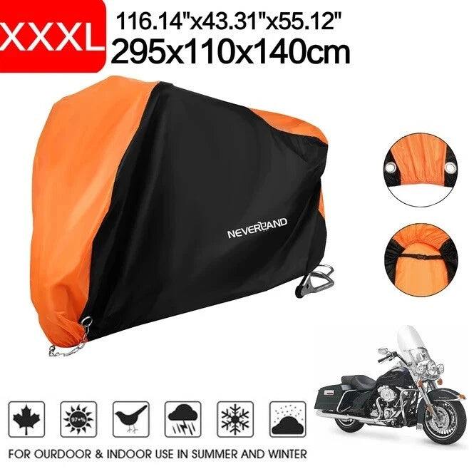Motorcycle Motor Cover Dust UV Protector for Harley-Davidson FLHR (1994–2023)