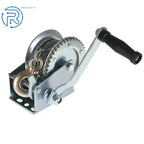 Heavy Duty Crank Winch for Various Vehicles (1500lbs, 32FT Wire Rope)