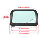 Full Glass Windshield with Wiper for Polaris RZR 570, 800, XP 900 (2008–2014)