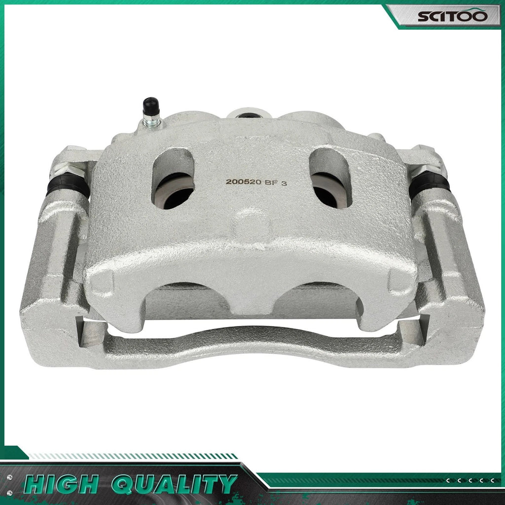 Front Rotors & Ceramic Pads + Left Brake Caliper for Chevrolet Silverado 1500 (2005–2008)