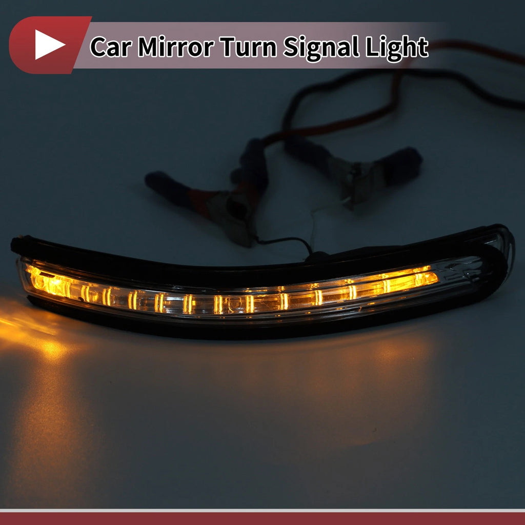 Mirror Turn Signal Light for KIA Rio Pride (2012–2016) No. 876241W000 Right Black Clear