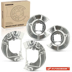 Set of 4 Brake Dust Shields for BMW 525i 2004–2007 528i 2008–2010
