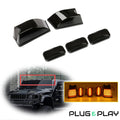 5X Black Smoked Lens Amber LED Cab Roof Marker Lights for Hummer H2
