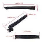 Weatherstrip Kit for Ford Mustang Convertible (2001–2004) Black Rubber