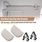 2X Gray Iron Sun Visor Cap Clip Retainer for Ford Fusion (2013–2016)