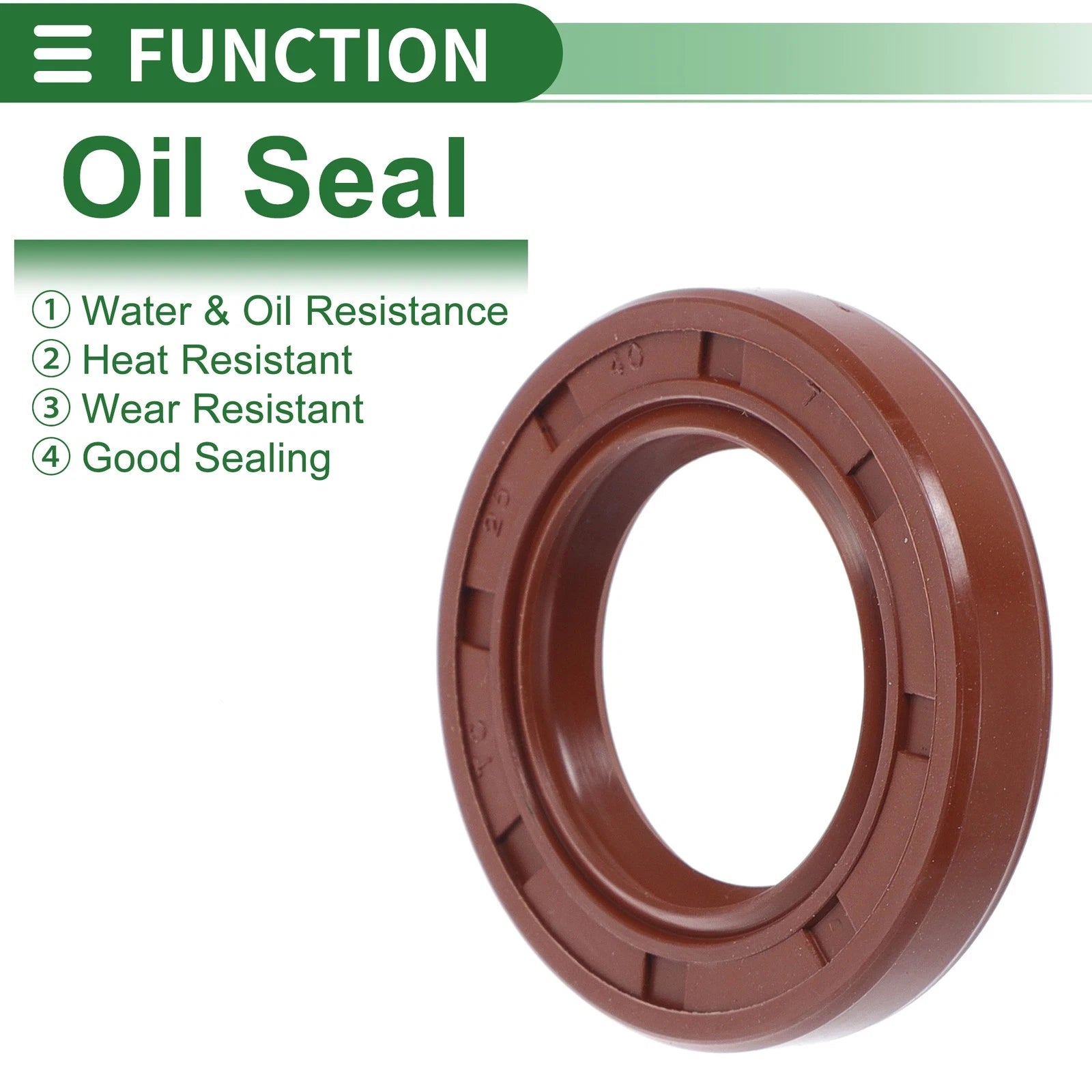 Set of 5 Oil Seal Rotary Shaft Seal FKM Rubber 25x40x7mm