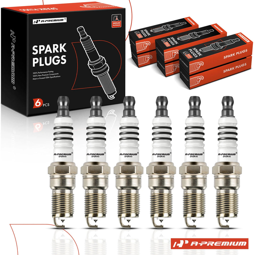 Set of 6 Iridium Platinum Spark Plugs for Ford Freestar (2006–2007)