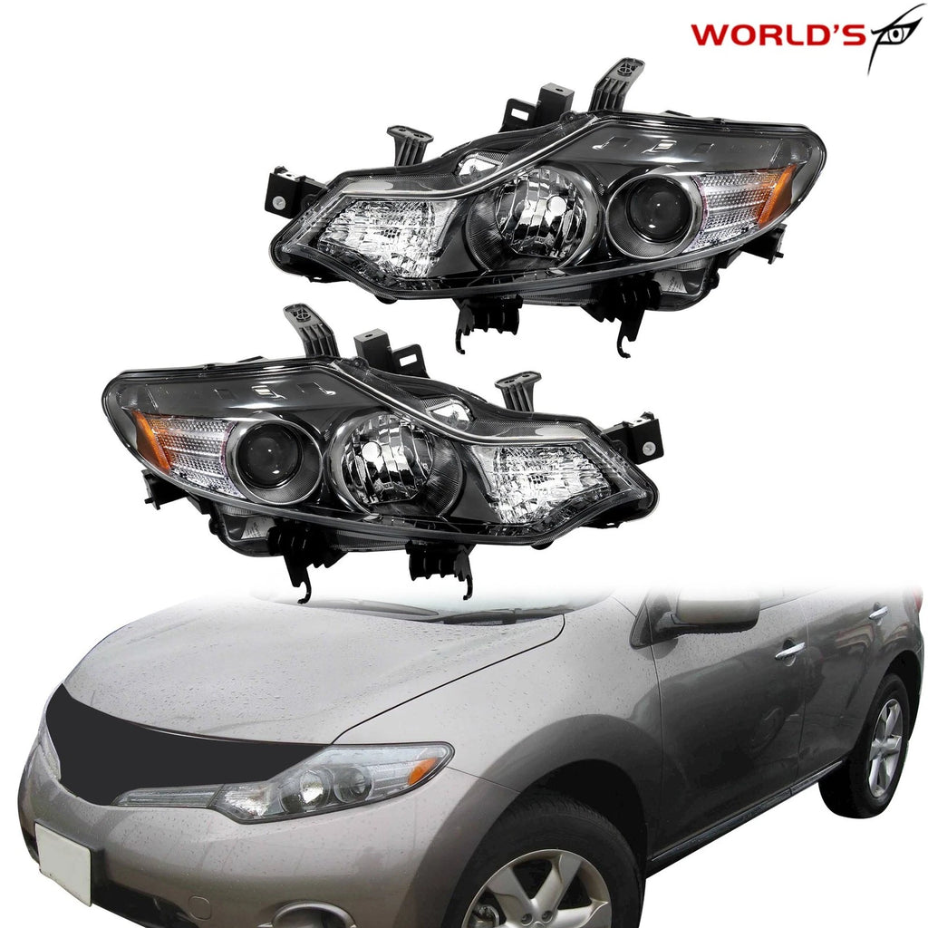 Set of 2 Halogen Headlights for Nissan Murano (2009–2014)