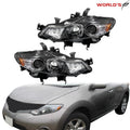 Set of 2 Halogen Headlights for Nissan Murano (2009–2014)
