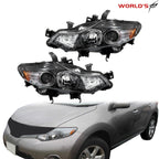 Set of 2 Halogen Headlights for Nissan Murano (2009–2014)