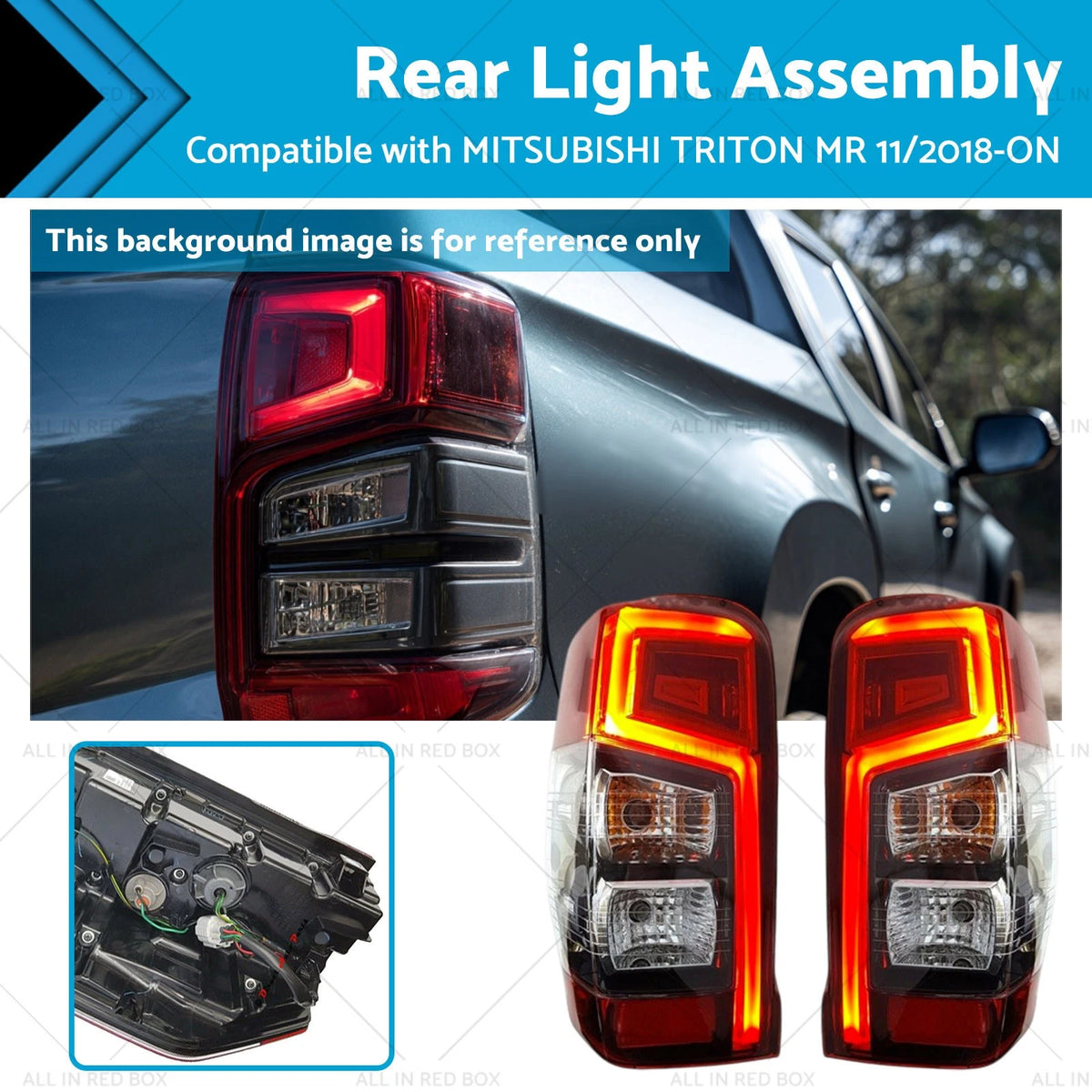 LED Tail Lights for Mitsubishi Triton MR (2018–Present) Pair