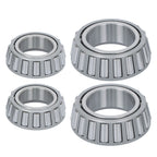 Set of 2 Galvanized Trailer Hubs with Spindle and Bearing Kit for Trailer