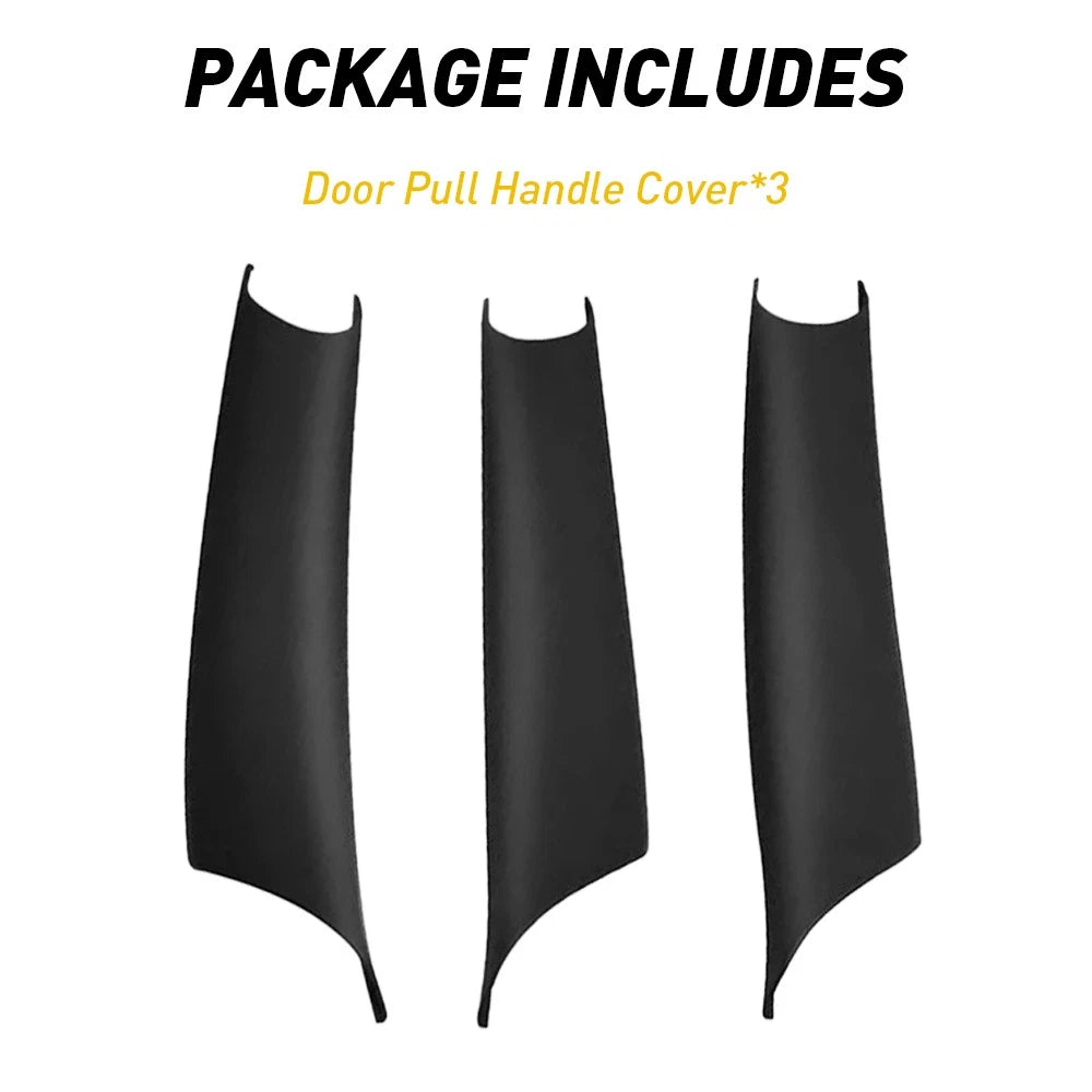 Set of 3 Inner Door Panel Handle Trim Covers for BMW X5 X6 (2008-2014)