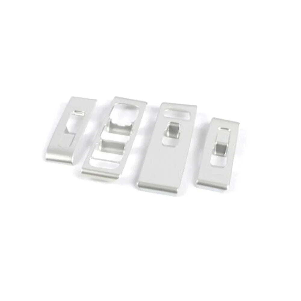 4 x Matte Silver ABS Window Switch Lock Cover Trim for Volvo XC40 (2018-2021)