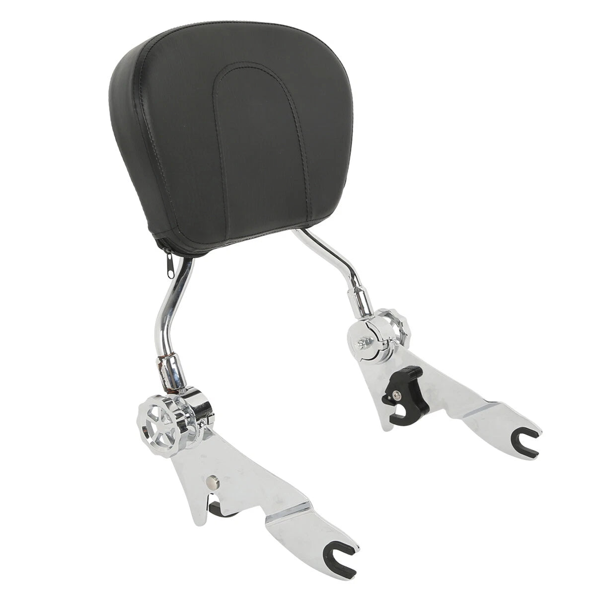 Adjustable Detachable Backrest Sissy Bar Chrome for HD Harley Touring (2009–2023)