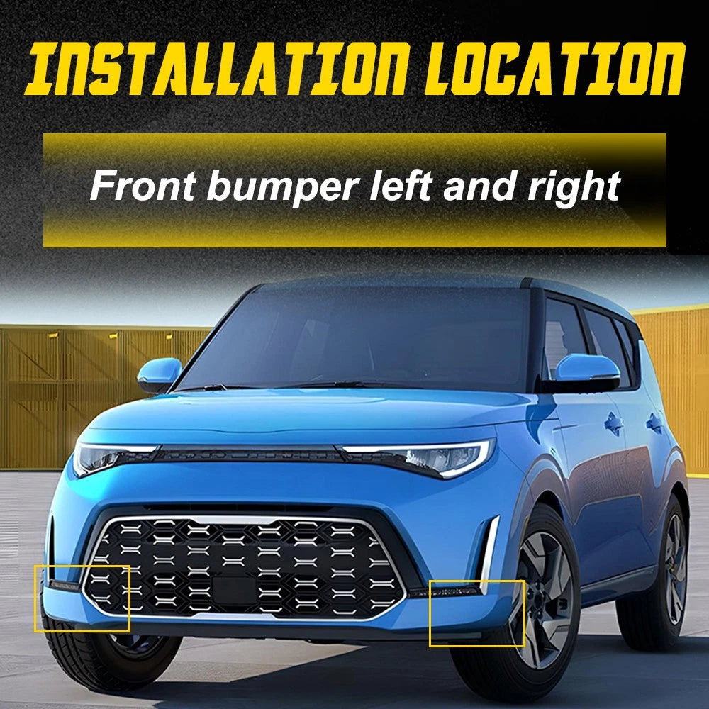 Set of 2 Front Bumper Brackets for Kia Soul (2020–2024)