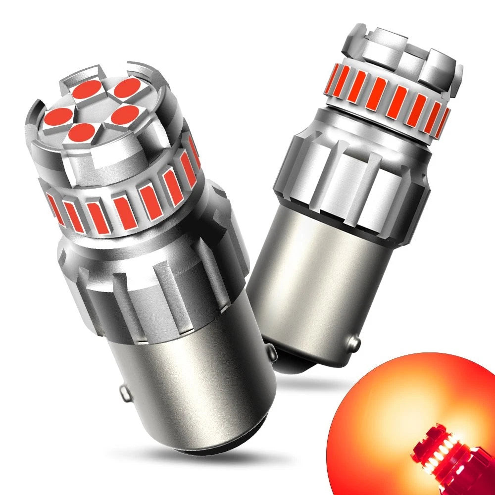 2X Red LED Brake Stop Tail Light Bulb for AUXITO 1156 1156NA 7506 P21W BA15S