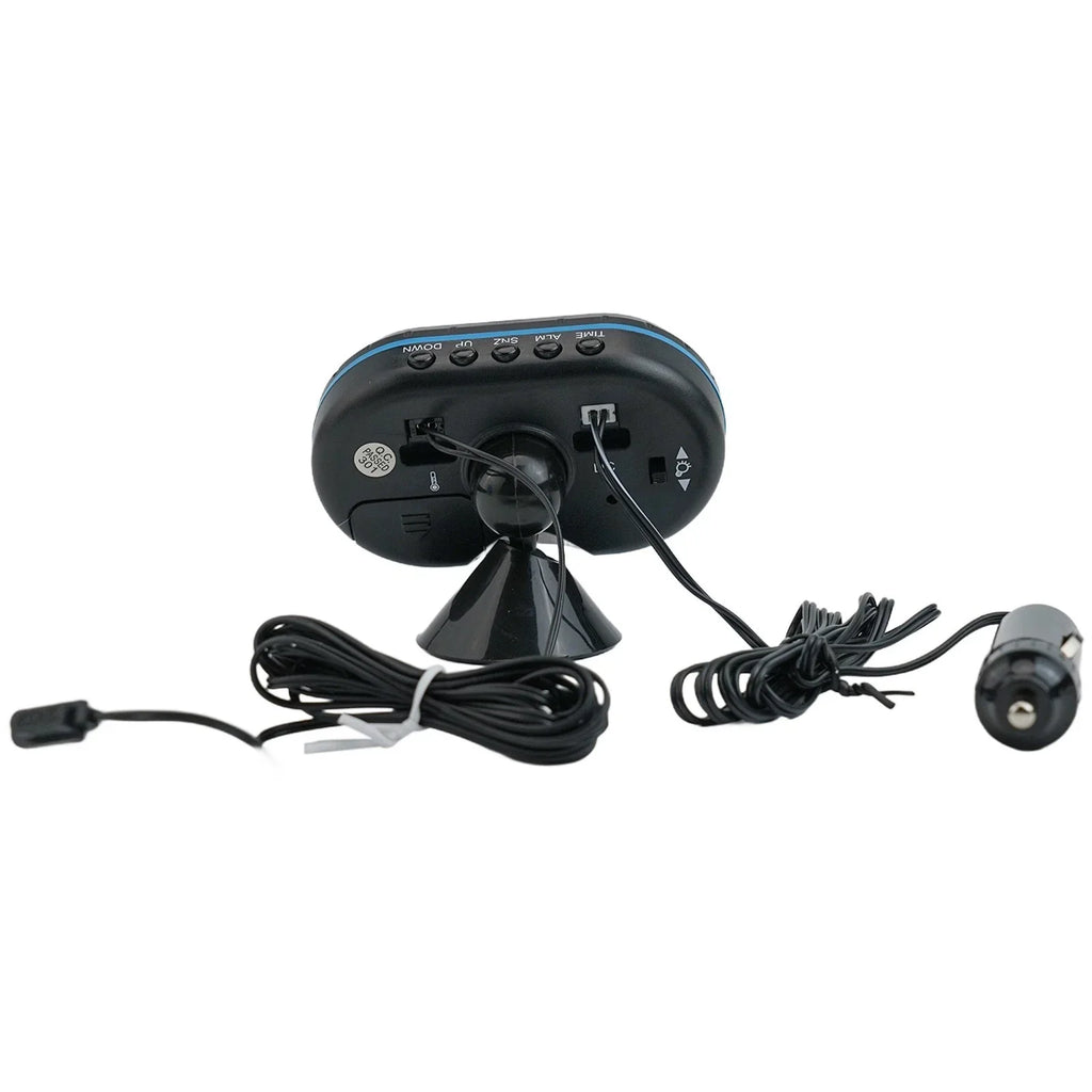 Digital Thermometer and Voltmeter for Car Dashboard
