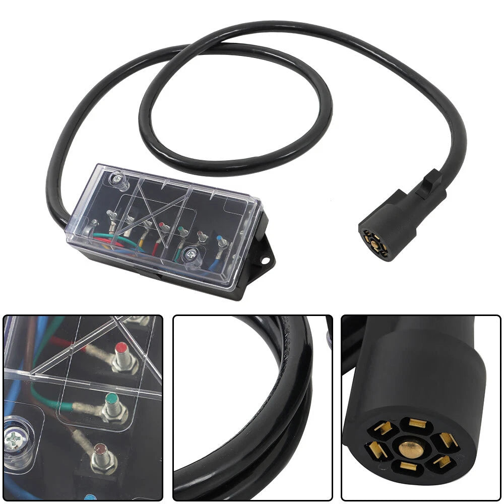 7 Way Trailer Cable with 7 Pin Plug for RV Trailer (6FT)