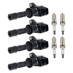 Set of 4 Ignition Coils & Spark Plugs for Mazda 3 6 CX-7 (2004–2012) UF540 90083 L3G218100