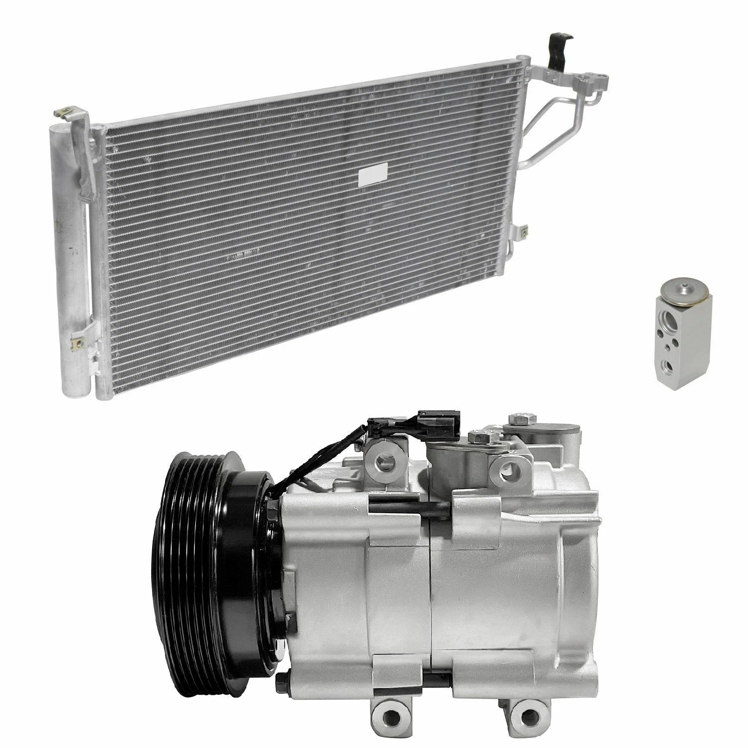 AC Compressor Kit With Condenser for Hyundai Sonata 2.4L (2004–2005)