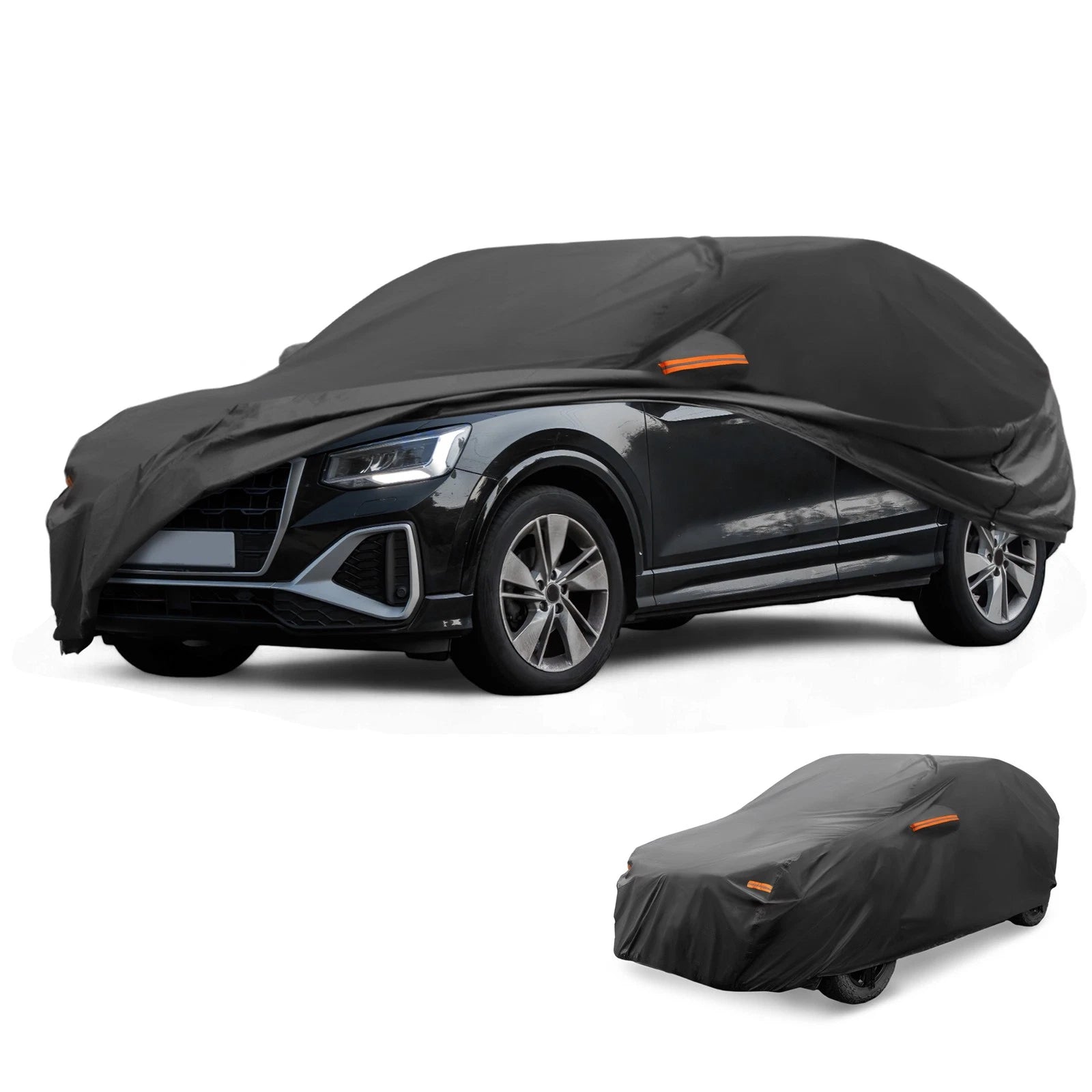 Car Cover Waterproof All Weather for Audi Q2 (2016–2023) 210D-PU Zippers