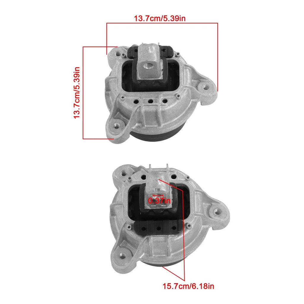2Pcs Engine Motor Mounts for BMW 528i 535i 640i 740i 740Li (2012-2016)