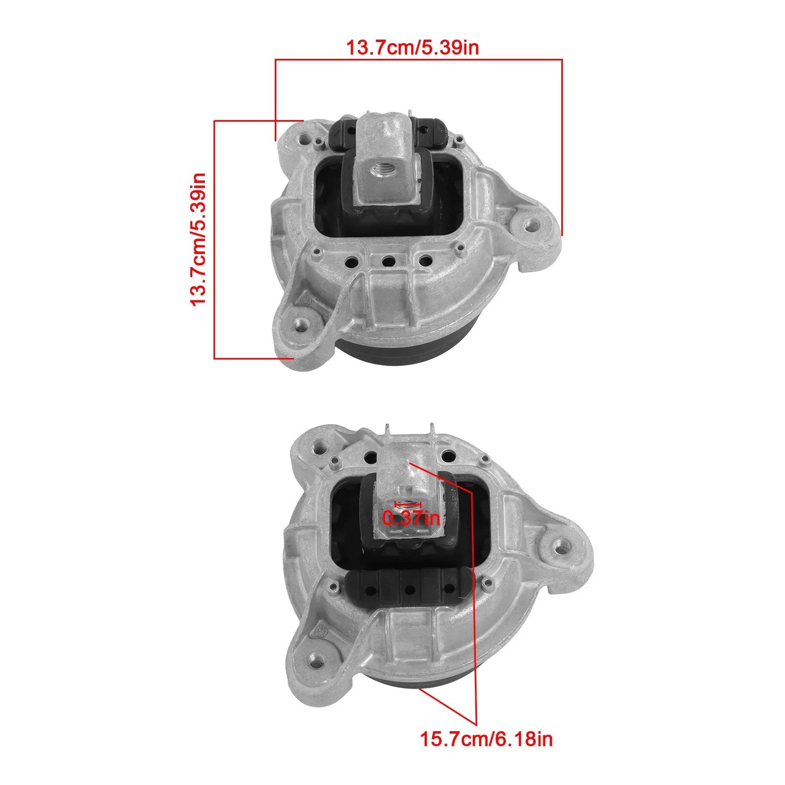 2Pcs Engine Motor Mounts for BMW 528i 535i 640i 740i 740Li (2012-2016)