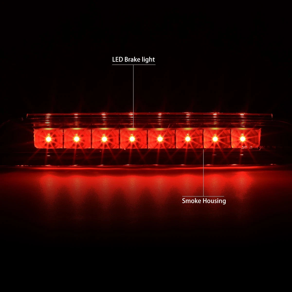Smoked Housing LED Third Brake Light for Chevy Equinox (2010–2017)