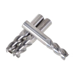 Set of 3 Carbide End Mills 1/2" 3 Flute 1-1/4" LOC 3" Length