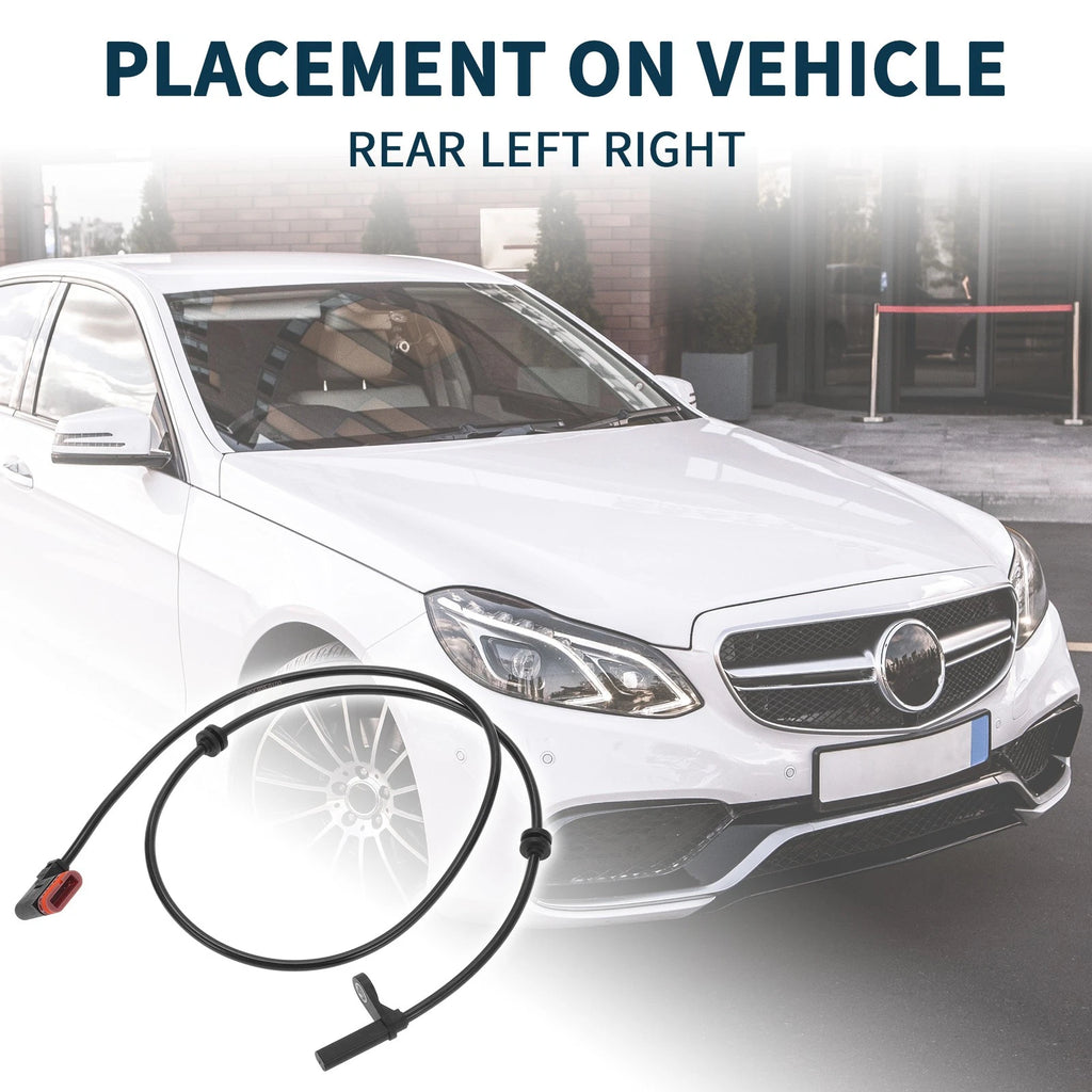 2pcs Rear Side ABS Wheel Speed Sensor for Mercedes-Benz C250 (2012–2015) No.A2049050100