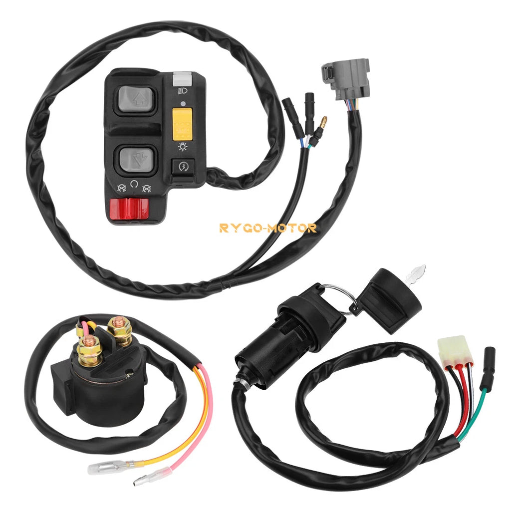 Handlebar Key Starter Relay Switch Kit for Honda Recon 250 ES TRX250TE (2002–2004)