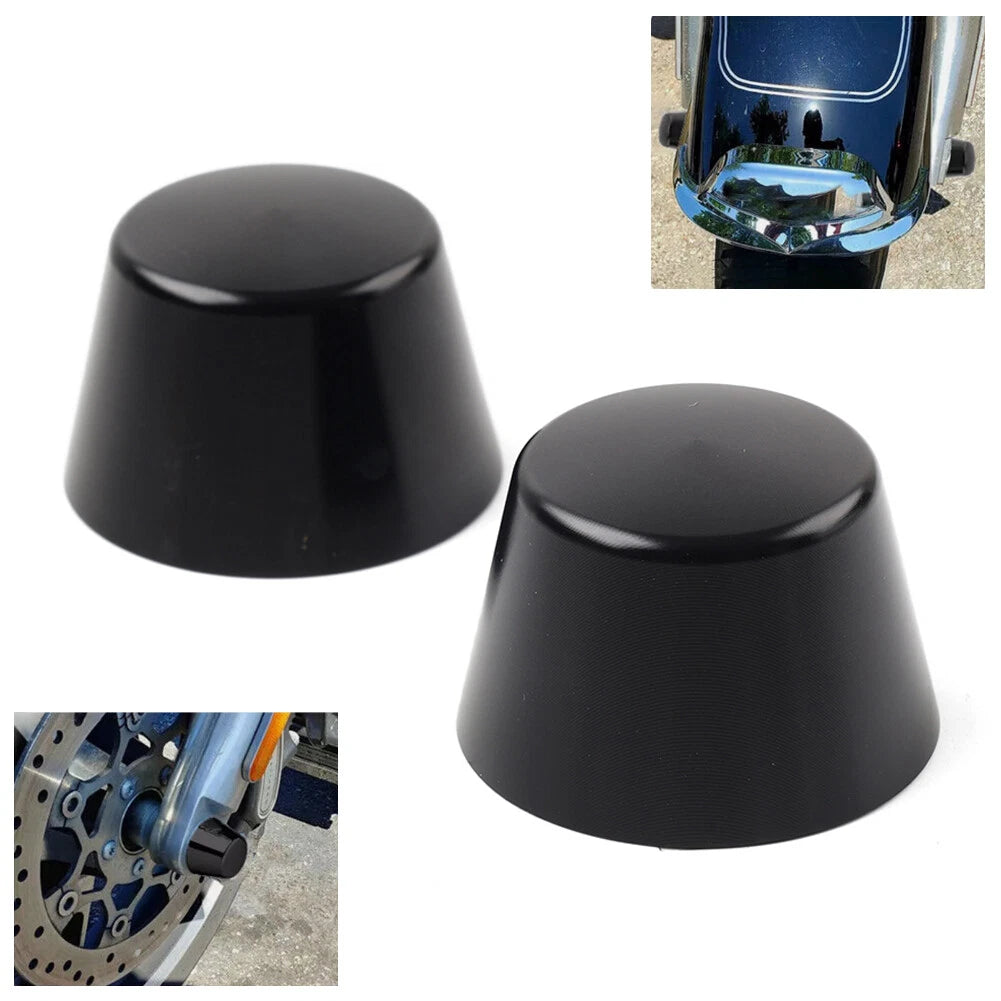 Front Axle Cap Nut Cover for Harley Touring Electra Glide Road King Softail