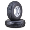 2 Wanda ATV Tire Assembly 21x7x10 4/156mm PCD 2+3 Silver Wheel (10070)